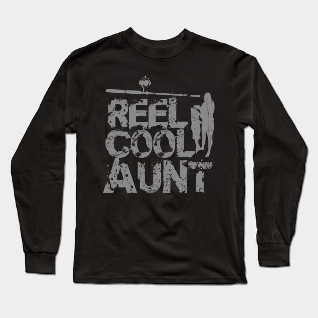 Reel Cool Aunt Fishing mothers Day Long Sleeve T-Shirt by Alex21